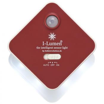 LED Nachtlicht - rot - Bewegungssensor 230V Steckdose auch Dauerlicht Orientierungslicht EEK: A++-A 839